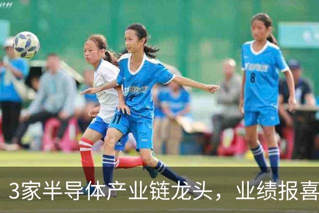 3家半导体产业链龙头，业绩报喜！